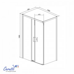 Душевое ограждение Cerutti Vito 110B