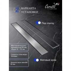 Трап душевой Cerutti LW-ZA607