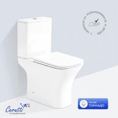Унитаз Cerutti Vettore Tornado CT11134 безободковый торнадо
