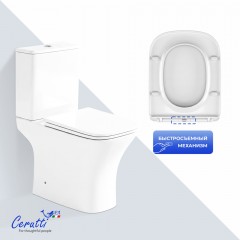 Унитаз Cerutti Vettore Tornado CT11134 безободковый торнадо