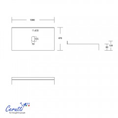 Столешница Cerutti Chika 100CG