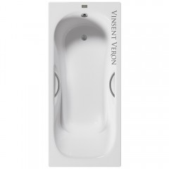 Ванна чугунная Vinsent Veron Aura VAU1707042H/VH0015GM 170x70 с ручками
