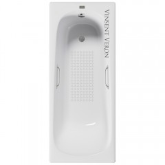 Ванна чугунная Vinsent Veron Concept VCO1707042H/VH0012NI-AS 170x70 с ручками и антискользящим покрытием