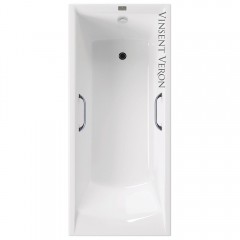Ванна чугунная Vinsent Veron Devon VDV1757045H/VH0012CH 175x70 с ручками