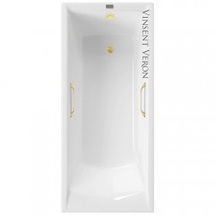 Ванна чугунная Vinsent Veron Devon VDV1757545H/VH0012MGD 175x75 с ручками