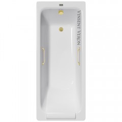 Ванна чугунная Vinsent Veron Italon VIT1707045H/VH0012MGD 170x70 с ручками