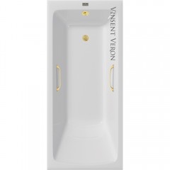 Ванна чугунная Vinsent Veron Kingston VKN1808050H/VH0012MGD 180x80 с ручками