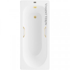 Ванна чугунная Vinsent Veron Soissons VCN1707042H/VH0012MGD 170x70 с ручками