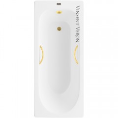 Ванна чугунная Vinsent Veron Soissons VCN1707042H/VH0015MGD 170x70 с ручками