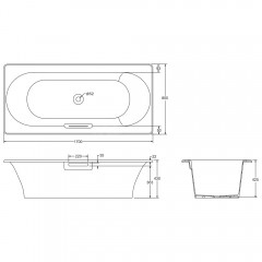 Ванна чугунная Jacob Delafon Volute 170x80 E6D901-0