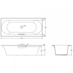 Ванна чугунная Jacob Delafon Volute 180x80 E6D900-0