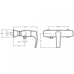 Смеситель для душа Jacob Delafon Symbol E71682-CP