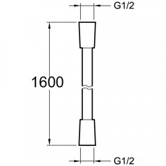 Душевой шланг Jacob Delafon E75206-CP