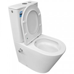 Унитаз Bloomix Salchow 3.0 AD3093TSB/UF1 Ceramic+ безободковый торнадо с функцией биде и смесителем