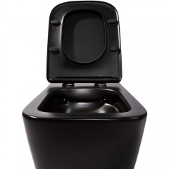 Унитаз подвесной Charus Alva Black EWC700-114B безободковый