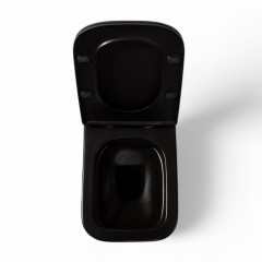 Унитаз подвесной Charus Alva Black EWC700-114B безободковый