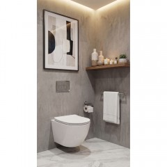 Унитаз подвесной Charus Berta EWC700-120WT безободковый торнадо