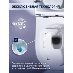 Унитаз подвесной Charus Estella EWC700-121W безободковый