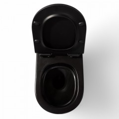 Унитаз подвесной Charus Estella Black EWC700-121BT безободковый торнадо