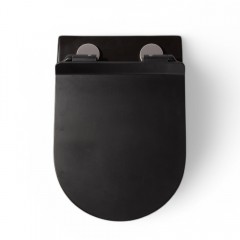 Унитаз подвесной Charus Estella Black EWC700-121BT безободковый торнадо