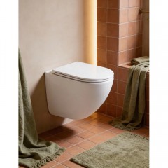 Унитаз подвесной Charus Estella CR.522.WT3.01 безободковый торнадо