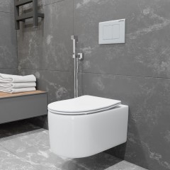 Унитаз подвесной Charus Infinito EWC700-130W безободковый