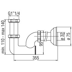 Сифон Nobili AV00107/1BR