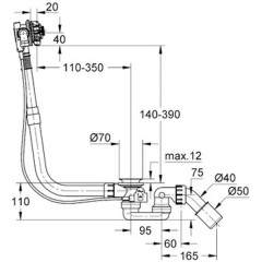 Слив-перелив-налив Grohe Talentofill 28991000