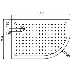 Душевой уголок Edelform Moderato EF-7070T L