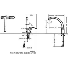 Смеситель для кухни Bravat Fit F7135188CP-1-RUS