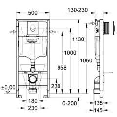 Инсталляция Grohe Rapid SL 38721001 + унитаз SSWW CT2038 (CT4455) ReemFree с сиденьем