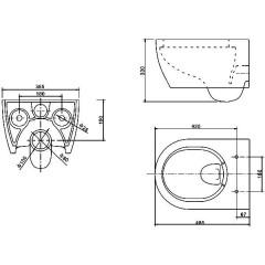 Инсталляция Grohe Rapid SL 38721001 + унитаз SSWW CT2038 (CT4455) ReemFree с сиденьем