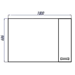 Зеркало-шкаф Акватон Диор 100 бордо 1A167902DR94R