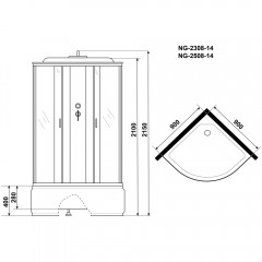 Душевая кабина Niagara Classic NG-2308-14