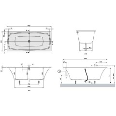 Ванна акриловая Villeroy & Boch My Art UBQ180MYA2V-96