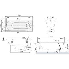 Ванна акриловая Villeroy & Boch Oberon UBQ177OBE2V-96