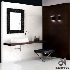 Зеркало Dubiel Vitrum Spectum Pompea Rectangle Black 80x90 УТ000001316