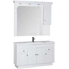 Зеркало-шкаф Aquanet Фредерика 140 белый 00171012