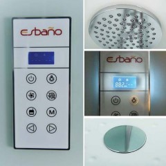 Душевая кабина Esbano ES-L90CKR с LED подстветкой