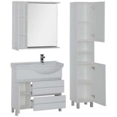 Зеркало-шкаф Aquanet Доминика 90 R белый 00176571