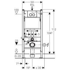 Инсталляция Geberit Duofix 458.124.21.1 + унитаз SSWW CT2038 (CT4455) ReemFree с сиденьем