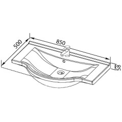 Раковина мебельная Aquanet Everson ECB58851 00177620
