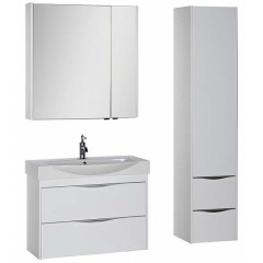 Зеркало-шкаф Aquanet Франка 85 белый 00183045