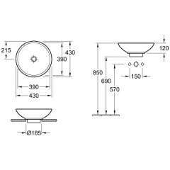 Раковина Villeroy & Boch Loop&Friends 51440001