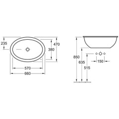 Раковина Villeroy & Boch Loop&Friends 615530R1