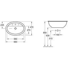 Раковина Villeroy & Boch Loop&Friends 51556101