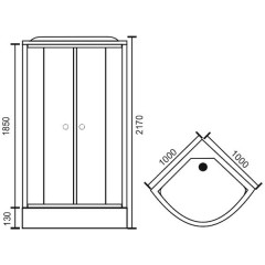 Душевая кабина Royal Bath RB100HK3-BT
