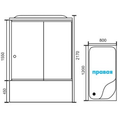 Душевая кабина Royal Bath RB8120BP3-BT R