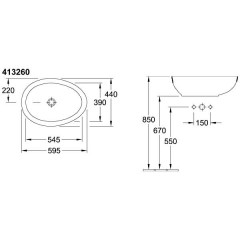 Раковина Villeroy & Boch Aveo new generation 413260R2
