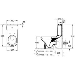 Унитаз Villeroy & Boch O.novo 565810R1